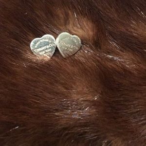 Tiffany and Company heart earrings sterling silver